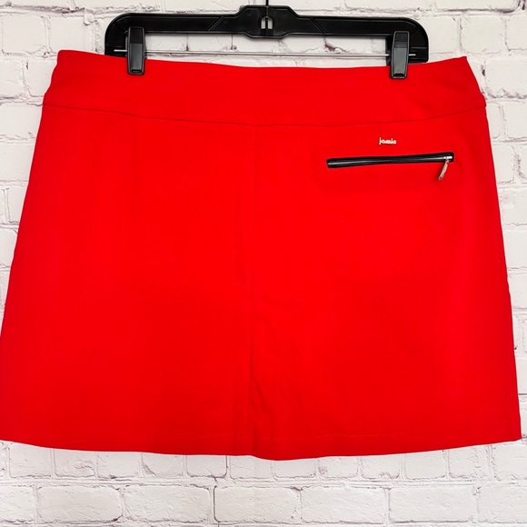 JAMIE SADOCK Skinnylicious Red With Black Trim Pull On Skorts--NWT--16 - Picture 11 of 13